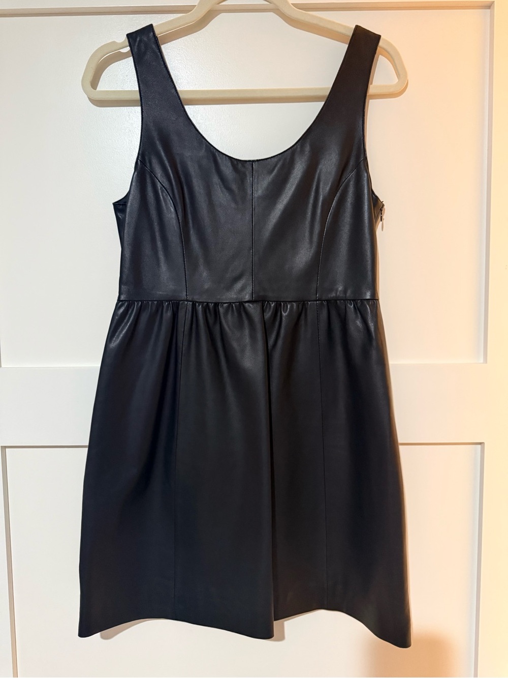 Rebecca Minkoff Black Leather Sleeveless Dress